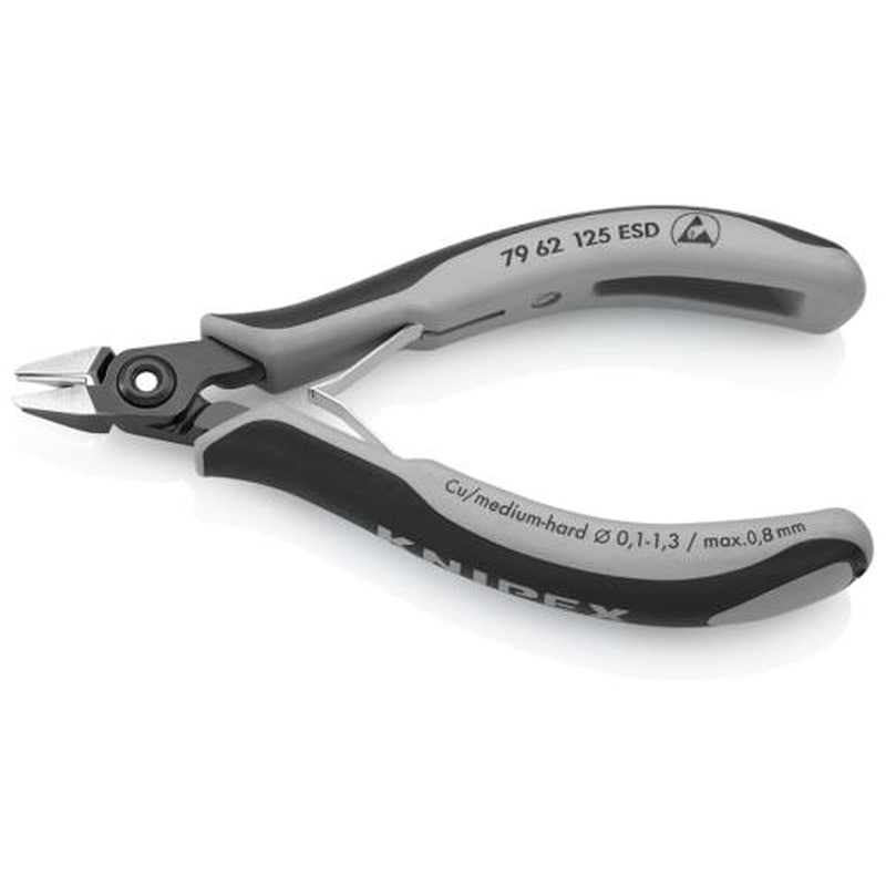 エスコ EA535kg-18 125mm精密用ニッパー(ESDグリップ/バネ付) 1個（ご注文単位1個）【直送品】