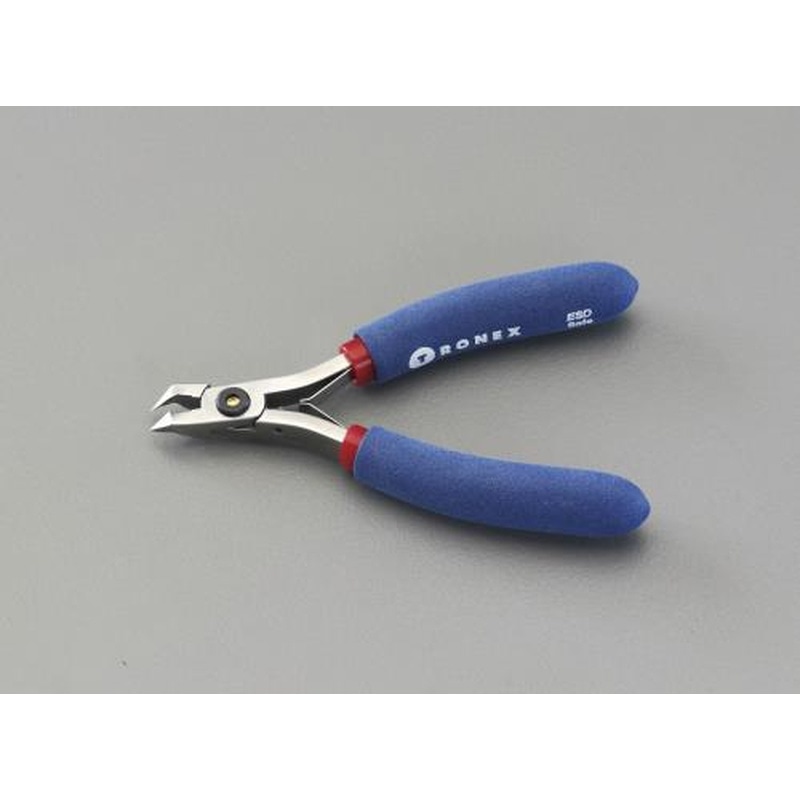 エスコ EA535TZ-11 120mm精密用ニッパー(フラッシュ/ピアノ線用/ESD) 1個（ご注文単位1個）【直送品】