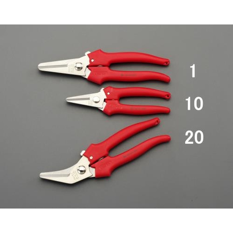 エスコ EA540E-10 140mmはさみ・万能(バネ付/ステンレス製) 1個（ご注文単位1個）【直送品】