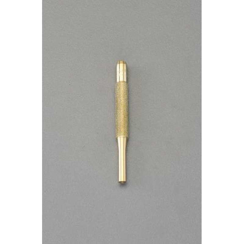 エスコ EA572CG-6 6.35(1/4”)x100mmドライブピンポンチ(真鍮製) 1個(ご注文単位1個)【直送品】