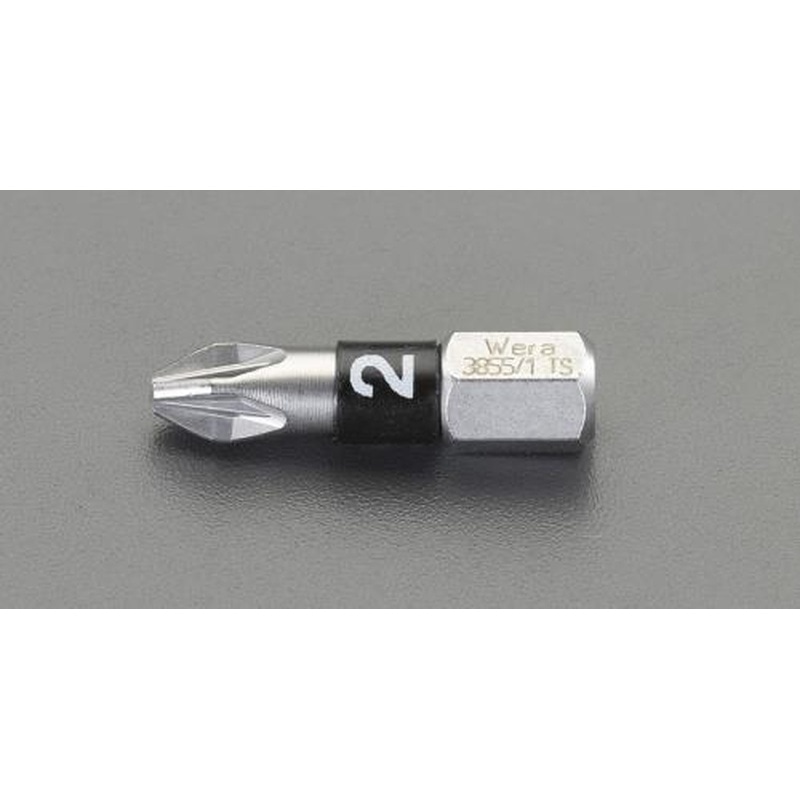 エスコ EA611BJ-42 #2x25mm［Pozidriv]ドライバービット(ステンレス製) 1個（ご注文単位1個）【直送品】