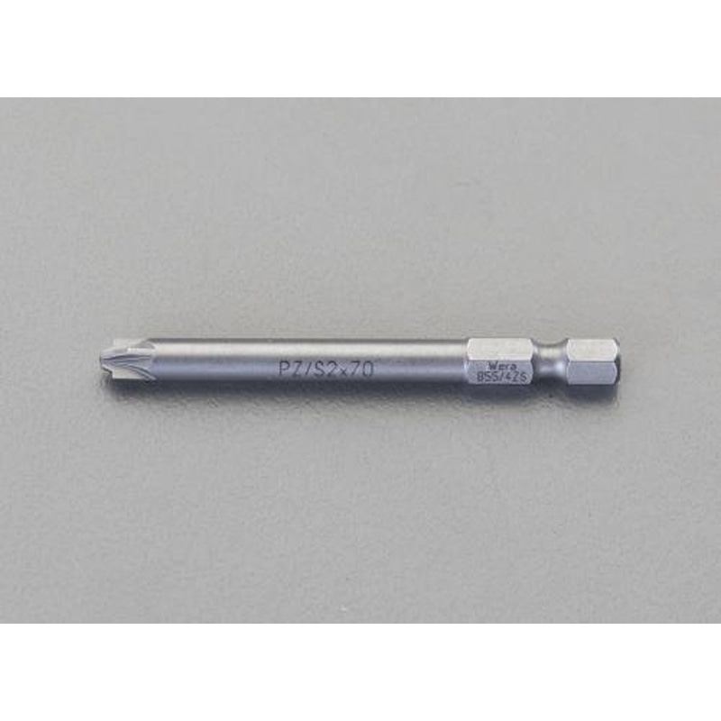 エスコ EA611GS-12 #2x70mm［PoziPlusMinus]ドライバービット 1個（ご注文単位1個）【直送品】