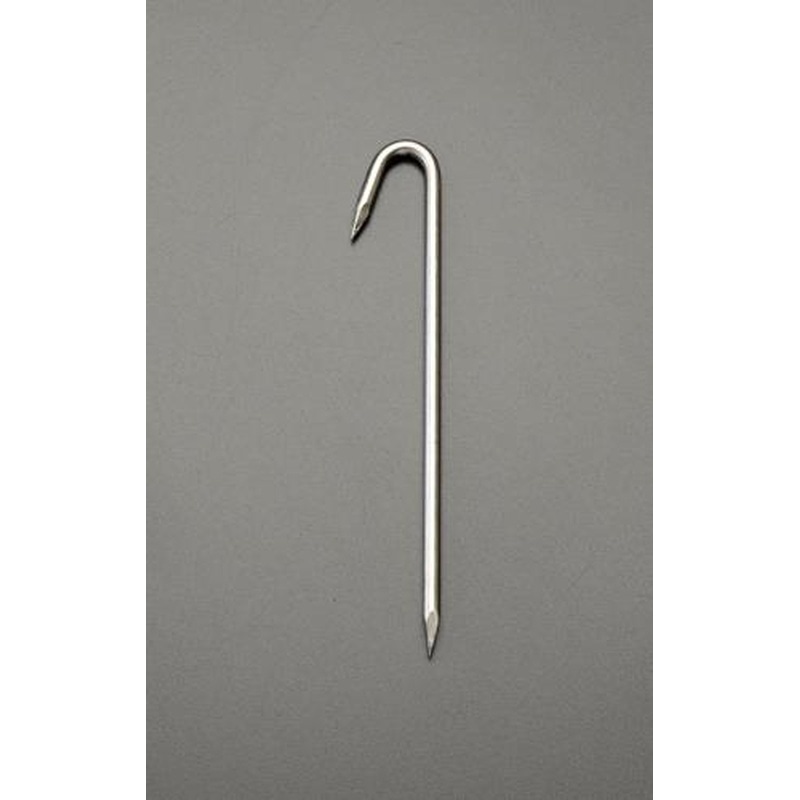 エスコ EA628ZF-10 φ6.0x200mmロープ止め金具(J型/ステンレス製) 1個(ご注文単位1個)【直送品】