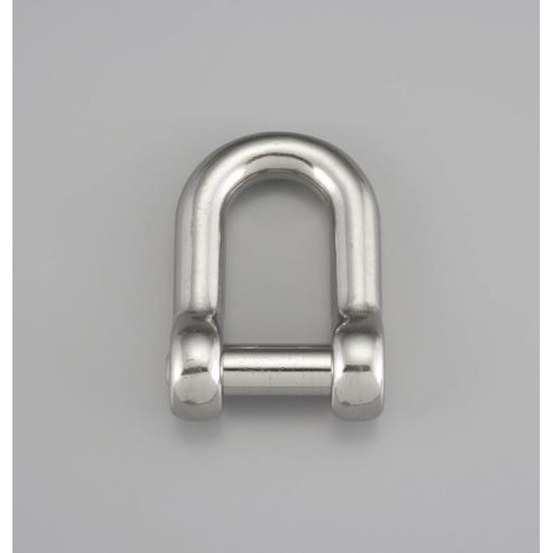 エスコ EA638F-206 6.4x21.6mm/340kgD型シャックル(ステンレス製) 1個（ご注文単位1個）【直送品】