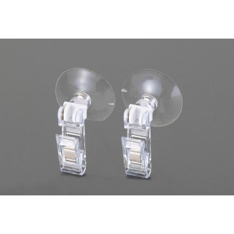 エスコ EA638LA-20 φ40mm吸盤クリップ(2個) 1個（ご注文単位1個）【直送品】