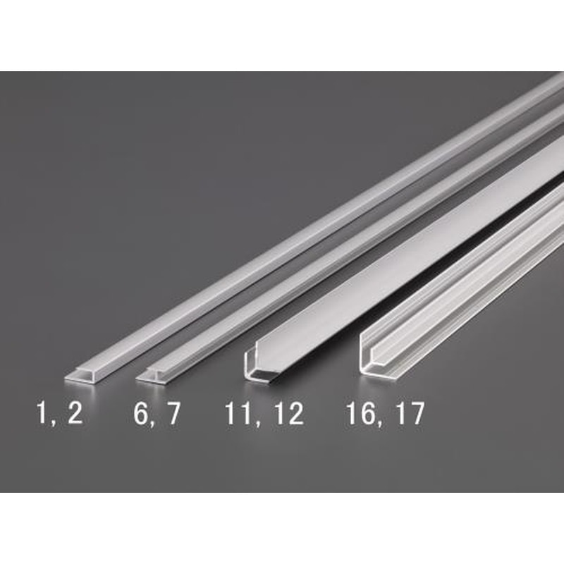 エスコ EA440HW-11 600mmパネル縁(アルミ製・出隅/10本) 1個（ご注文単位1個）【直送品】