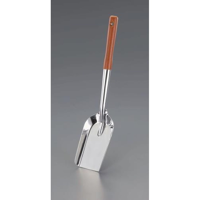 エスコ EA650BH-10 90x130mm/415mm溝掃除スコップ(十能/ステンレス製) 1個（ご注文単位1個）【直送品】