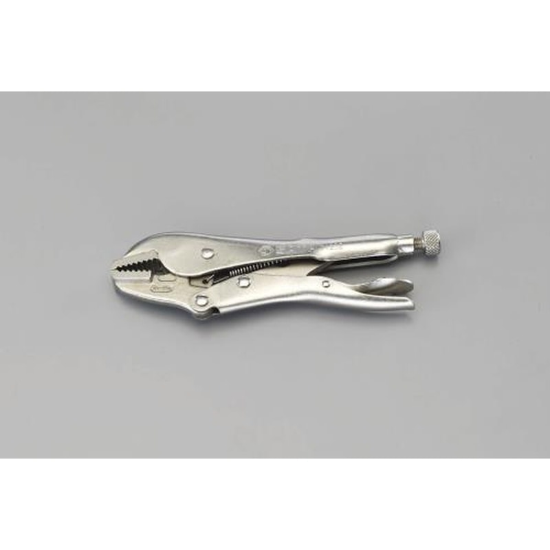 エスコ EA682LB-7 175mmロッキングプライヤー(ストレートジョー) 1個(ご注文単位1個)【直送品】