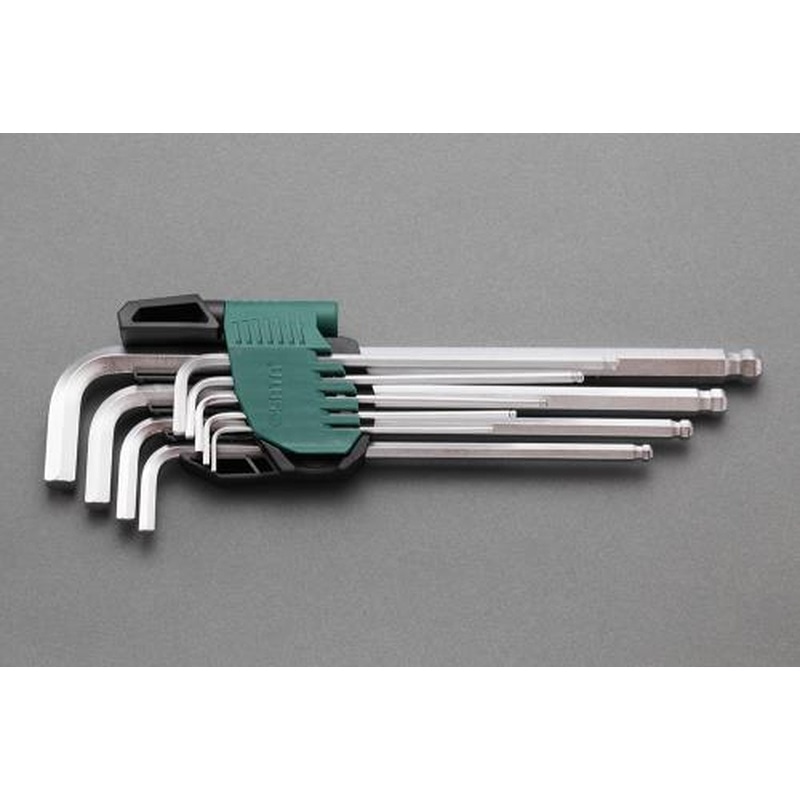 エスコ EA683AB 1.5-10mm9本組［BallHexagon]キーレンチ 1個（ご注文単位1個）【直送品】