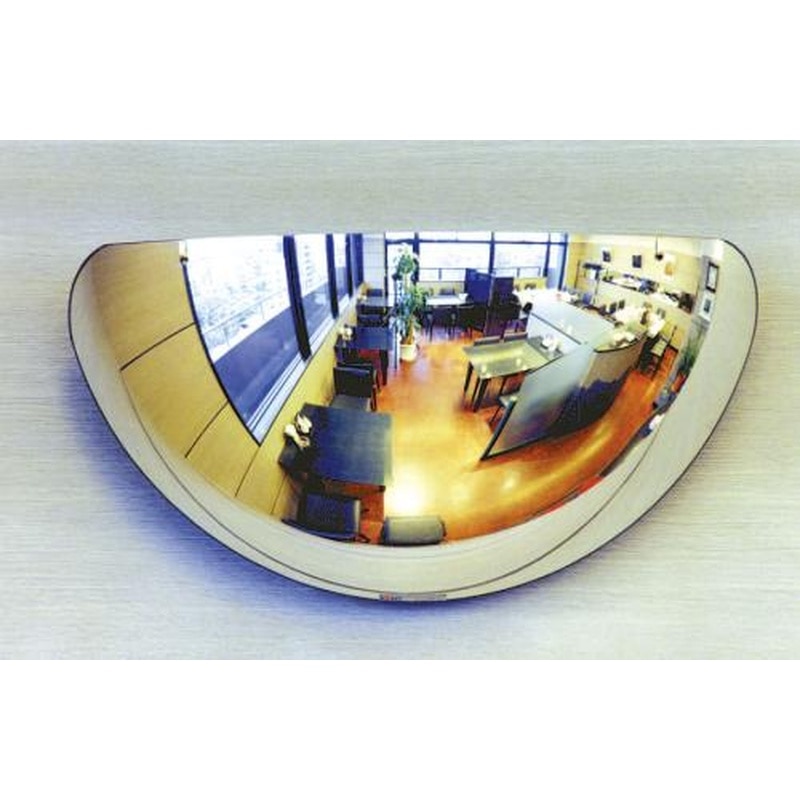 エスコ EA724ZK-5 480x247mm曲面ミラー(壁面取付型・アクリル製) 1個（ご注文単位1個）【直送品】