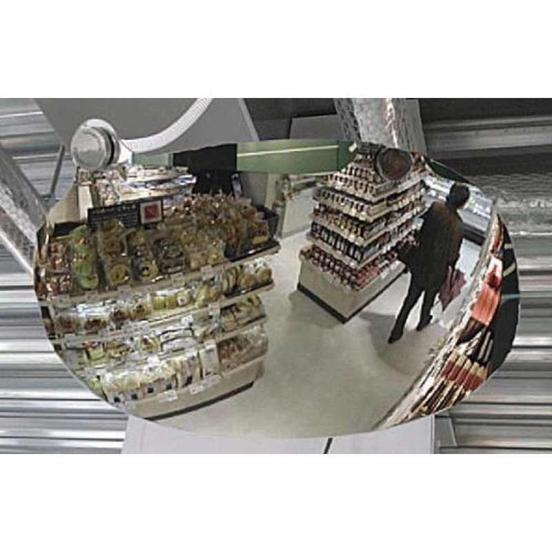 エスコ EA724ZK-36 350x230mmスーパーオーバル型ミラー(ビス式) 1個（ご注文単位1個）【直送品】