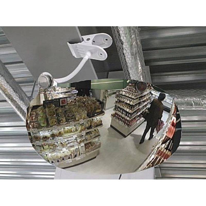 エスコ EA724ZK-37 350x230mmスーパーオーバル型ミラー(クリップ式) 1個（ご注文単位1個）【直送品】