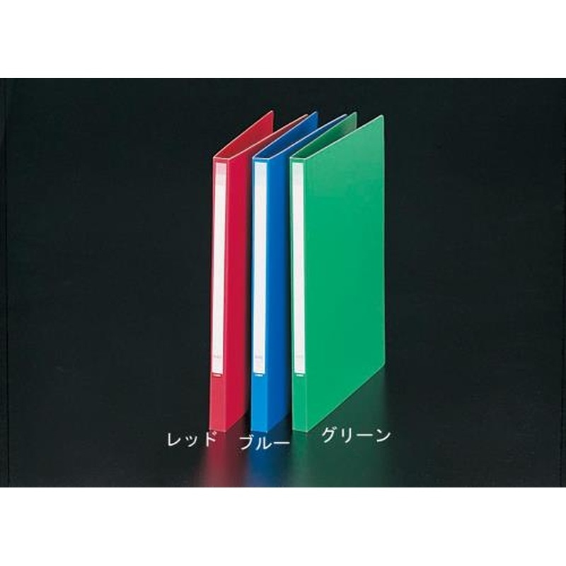 エスコ EA762CF-21B A4/S型レターファイル(赤) 1個（ご注文単位1個）【直送品】