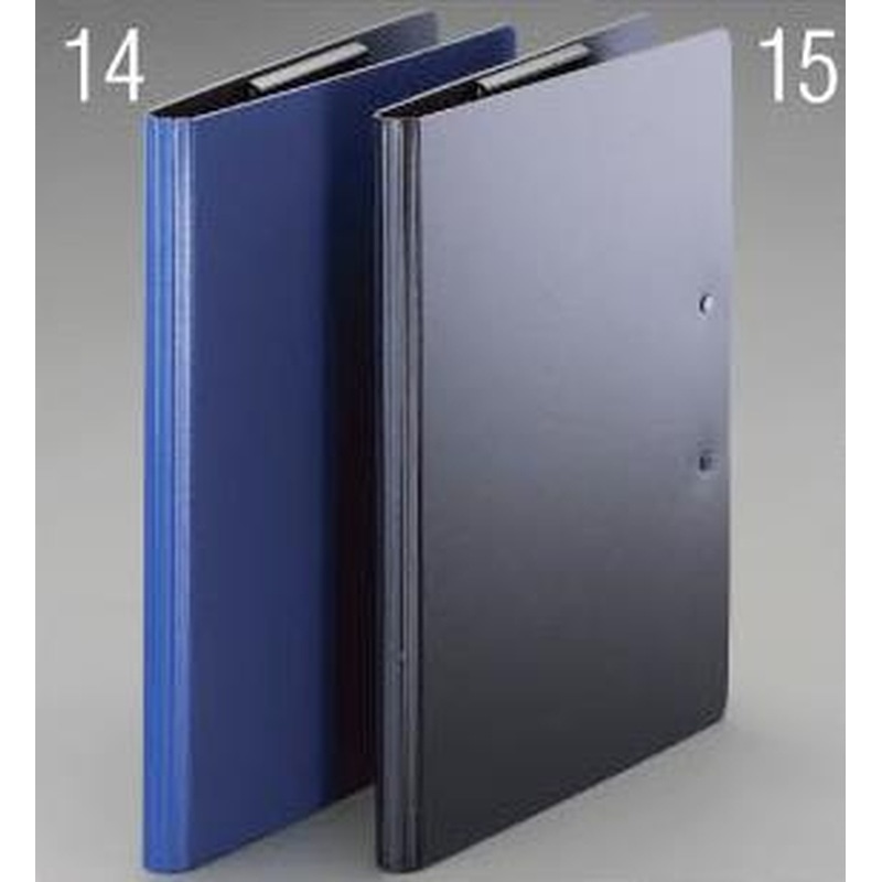 エスコ EA762DA-15 324x243mm/A4クリップファイル(黒) 1個（ご注文単位1個）【直送品】