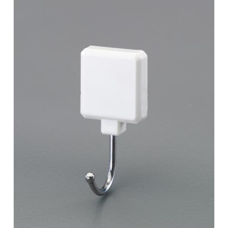 エスコ EA762FG-123 28x28x59mmフック(マグネット付/5個) 1個（ご注文単位1個）【直送品】