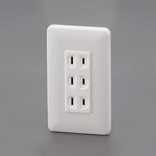 エスコ EA940CF-203 125V/15A 埋込トリプルコンセント 1個 （ご注文単位1個）【直送品】