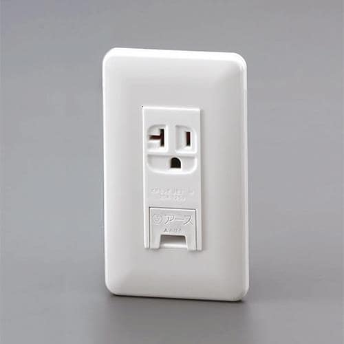 エスコ EA940CF-208 125V/15A・20A兼用 埋込コンセント(アースターミナル付) 1個 （ご注文単位1個）【直送品】