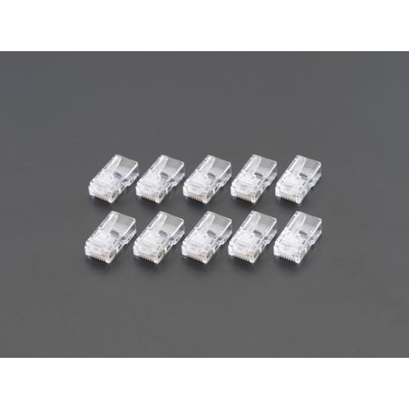 エスコ EA764BJ-11 LANケーブルコネクター/ヨリ線用(10個) 1個（ご注文単位1個）【直送品】