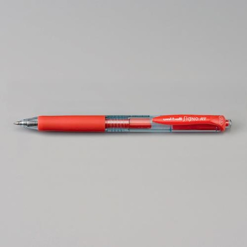 エスコ EA765MG-282 0.5mmボールペン(赤・ゲルインク・ノック式) 1個（ご注文単位1個）【直送品】