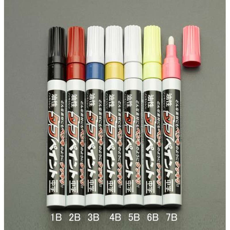 エスコ EA765MT-2B[赤/中字]油性タフペイント 1個（ご注文単位1個）【直送品】