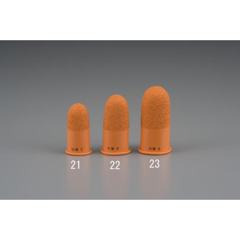 エスコ EA765MX-21[小]指サック(抗菌仕様/3個) 1個（ご注文単位1個）【直送品】