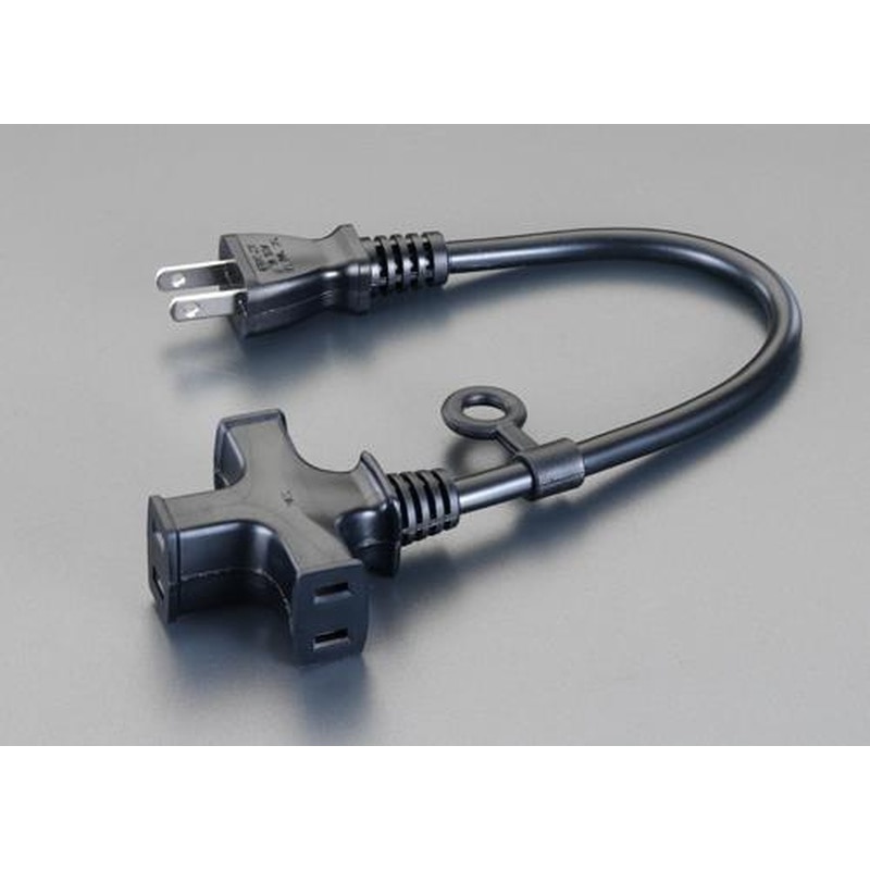 エスコ EA815GJ-3 AC125V/15A/0.3m延長コード 1個（ご注文単位1個）【直送品】