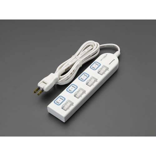 エスコ EA815GL-106 AC125V/15Ax 1m タップ(4口/個別防水スイッチ付) 1個 (ご注文単位1個)【直送品】