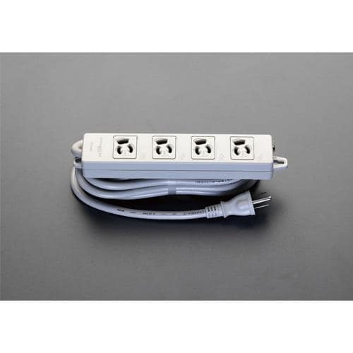 エスコ EA815GL-155 AC125V/15Ax 5m タップ(4口・接地抜け止・MG付) 1個 （ご注文単位1個）【直送品】