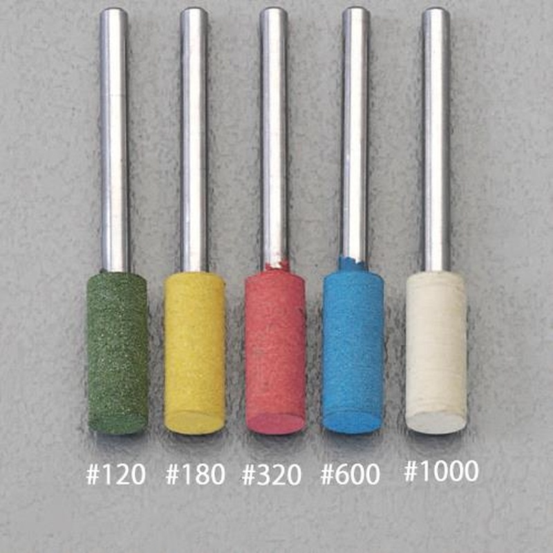 エスコ EA819-102 4x13mm軸付砥石(#180/3mm軸) 1個(ご注文単位1個)【直送品】