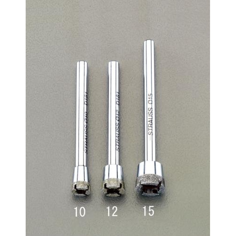 エスコ EA819DV-10 φ10x75mm/#100ダイヤモンドホールカッター(6mm軸) 1個（ご注文単位1個）【直送品】