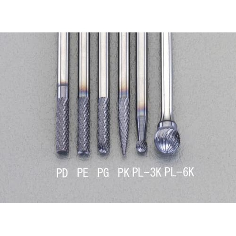 エスコ EA819PE-3K 3x13mm/3mm軸［Coated]超硬バー 1個（ご注文単位1個）【直送品】