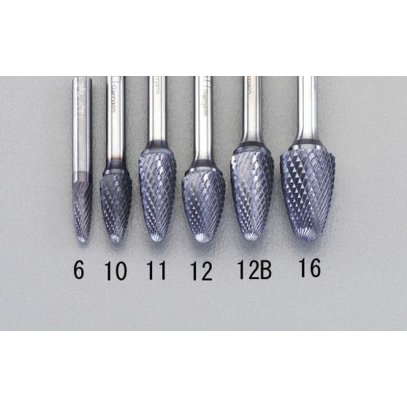 エスコ EA819VE-12 12x19mm/6mm軸［Coated]超硬バー 1個（ご注文単位1個）【直送品】