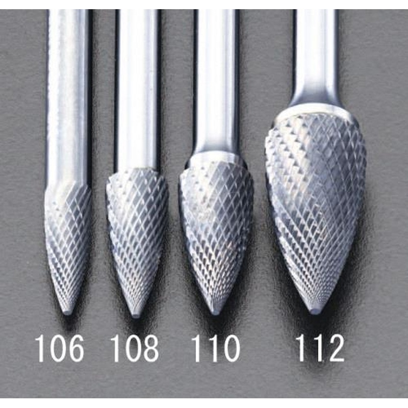 エスコ EA819VF-106 6x16mm/6mm軸［Coated]超硬バー 1個（ご注文単位1個）【直送品】