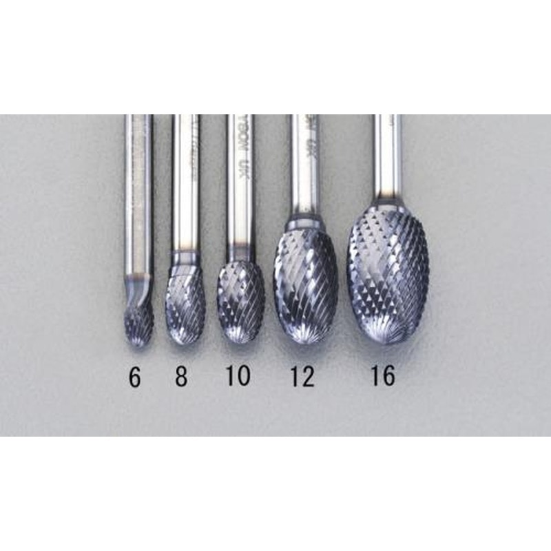 エスコ EA819VG-8 8x13mm/6mm軸［Coated]超硬バー 1個（ご注文単位1個）【直送品】