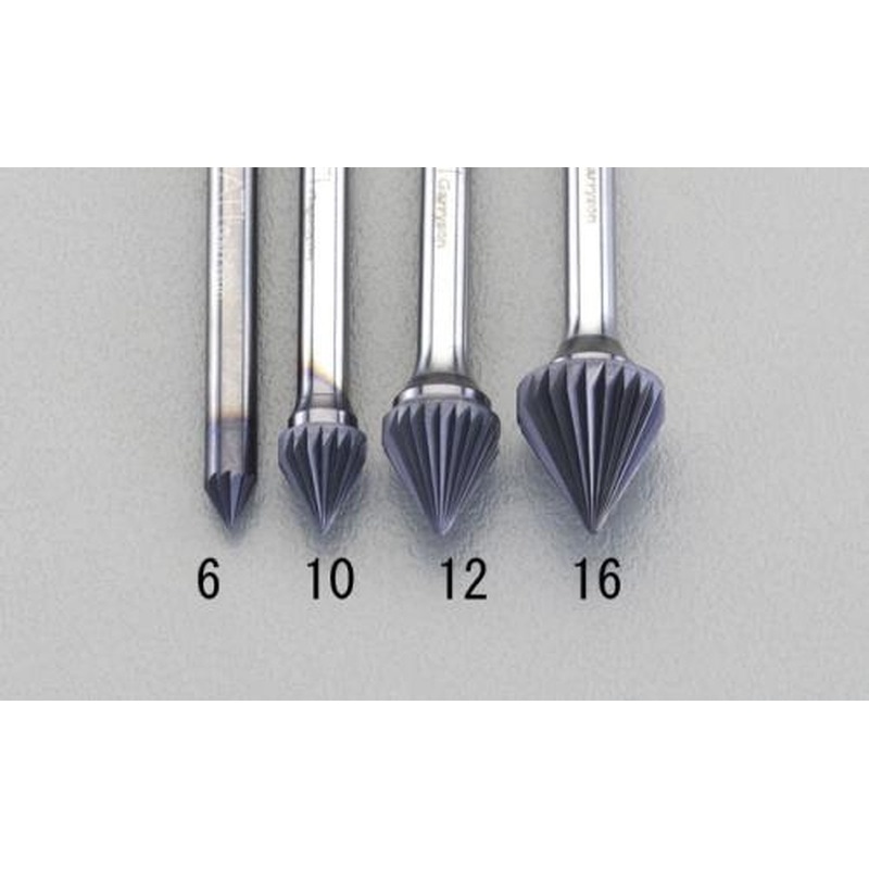 エスコ EA819VS-6 6x4mm/6mm軸［Coated]超硬バー 1個（ご注文単位1個）【直送品】