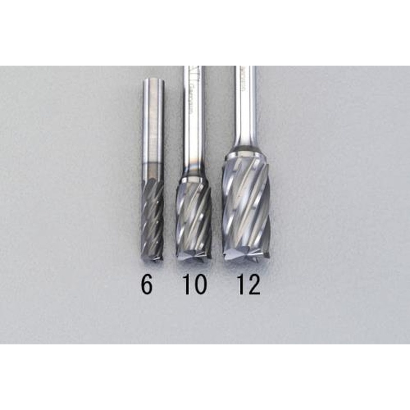 エスコ EA819VW-6 6x19mm/6mm軸［Coated]超硬バー(アルミ用) 1個（ご注文単位1個）【直送品】