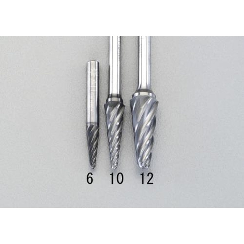 エスコ EA819VX-10 10x19mm/6mm軸［Coated]超硬バー(アルミ用) 1個（ご注文単位1個）【直送品】