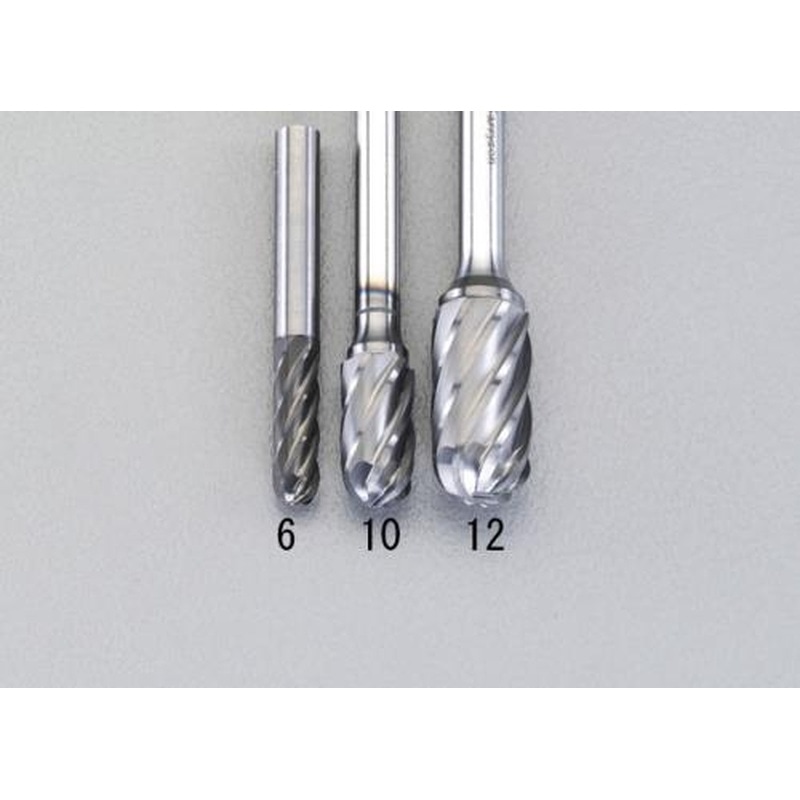 エスコ EA819VZ-6 6x19mm/6mm軸［Coated]超硬バー(アルミ用) 1個（ご注文単位1個）【直送品】