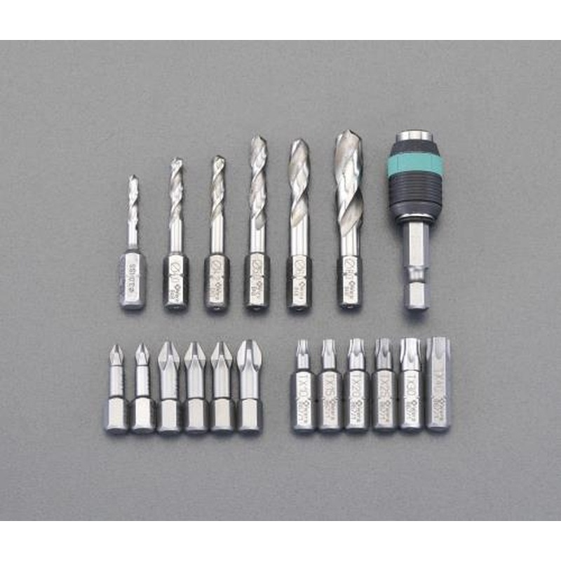 エスコ EA824BW 18本組ドリル・ドライバービット(金属用・＋・Torx) 1個（ご注文単位1個）【直送品】