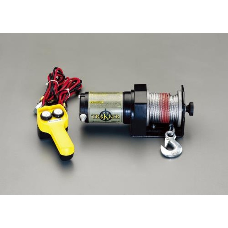 エスコ EA840DK-1 DC12V/900kg電動ウィンチ(直流) 1個（ご注文単位1個）【直送品】