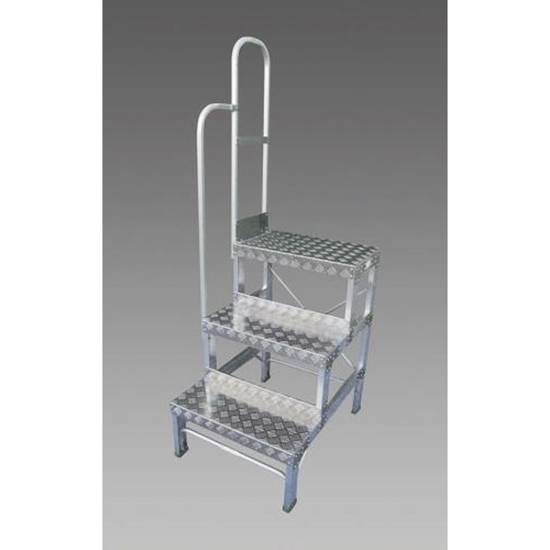 エスコ EA903XE-60 600x340mm/0.6m/2段作業台(左手すり付) 1個（ご注文単位1個）【直送品】