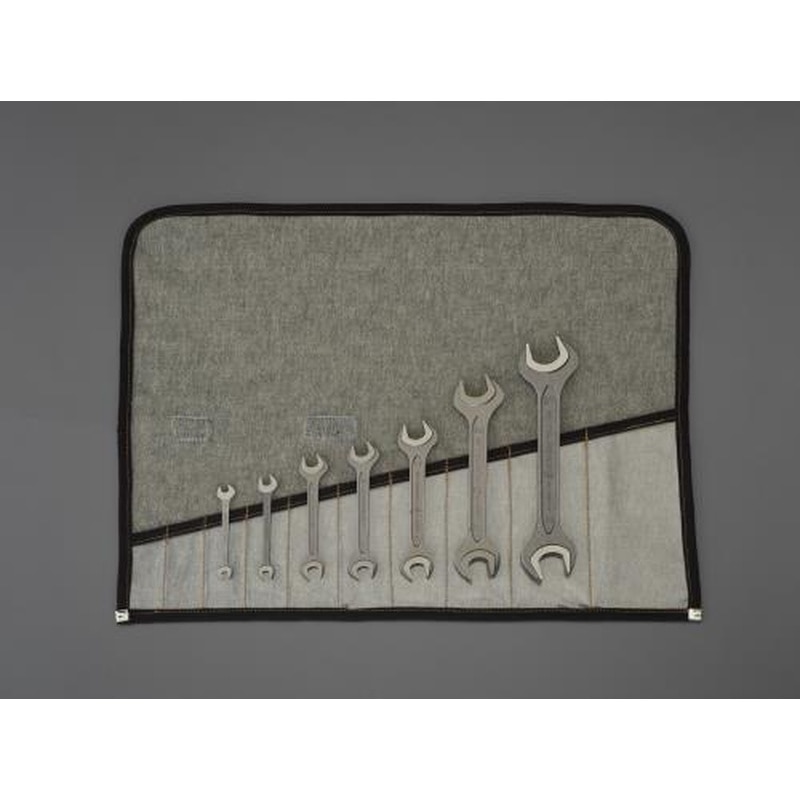 エスコ EA615N 7本組/5.5-27mm両口スパナ(強力型) 1個（ご注文単位1個）【直送品】