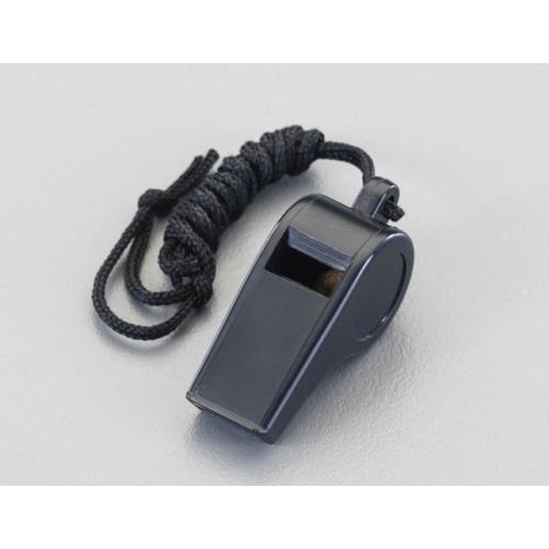 エスコ EA916XK-17 60mm/13gホイッスル(黒/プラスティック製) 1個（ご注文単位1個）【直送品】