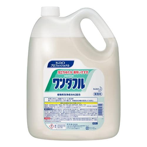 エスコ EA922KA-24A 4.5Lx4個 食器用洗剤(ワンダフル) 1箱 （ご注文単位1箱）【直送品】