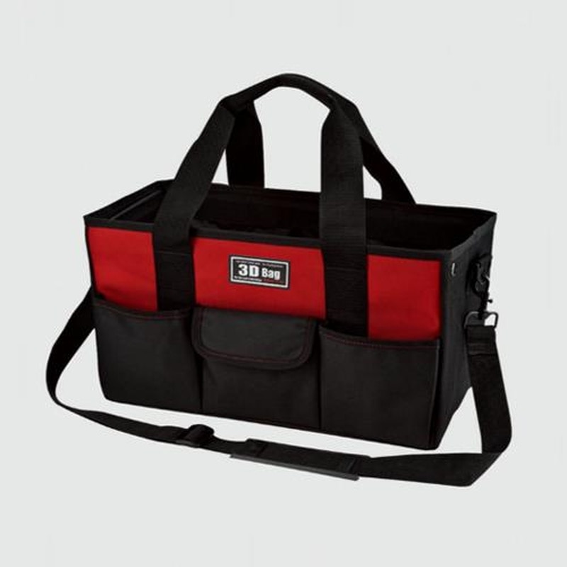 エスコ EA925CH-3R 435x200x235mm角型オープンバッグ(レッド) 1個(ご注文単位1個)【直送品】