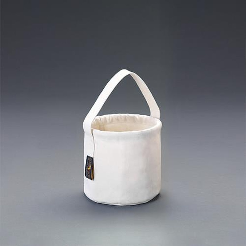 エスコ EA925GM-11 φ200x200mmキャンバスバケツ(ショートストラップ) 1個(ご注文単位1個)【直送品】