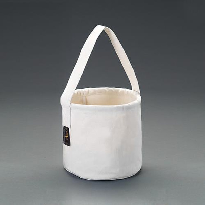 エスコ EA925GM-12 φ250x250mmキャンバスバケツ(ショートストラップ) 1個（ご注文単位1個）【直送品】