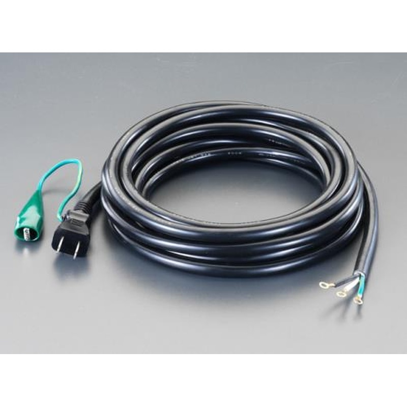 エスコ EA940AD-3 125V/15A/3mプラグ付コード(アース端子付) 1個（ご注文単位1個）【直送品】