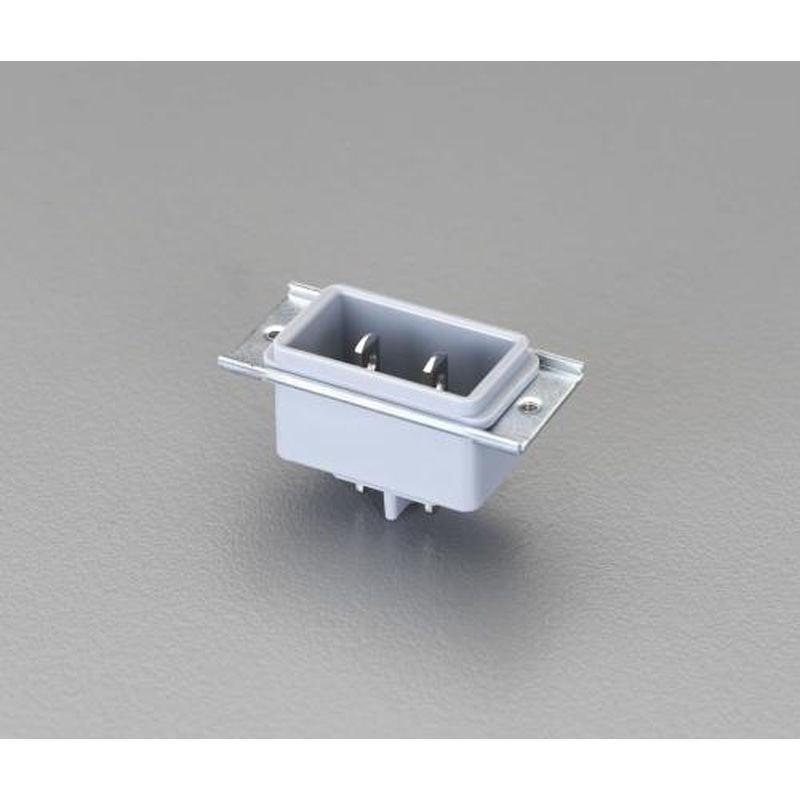 エスコ EA940BC-31 AC125V/15A機器取付用インレット(2P) 1個（ご注文単位1個）【直送品】