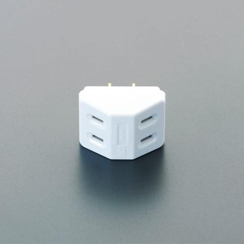 エスコ EA940CD-48 AC125V/15A 三角タップ 1個 （ご注文単位1個）【直送品】